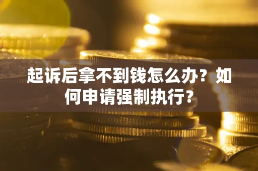 济南起诉后拿不到钱怎么办？如何申请强制执行？