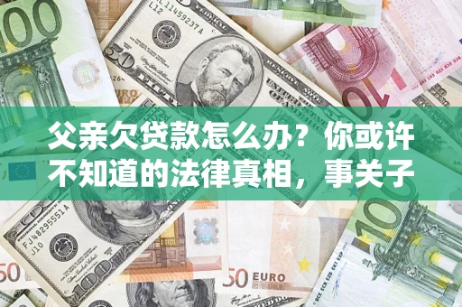 济南父亲欠贷款怎么办？你或许不知道的法律真相，事关子女未来