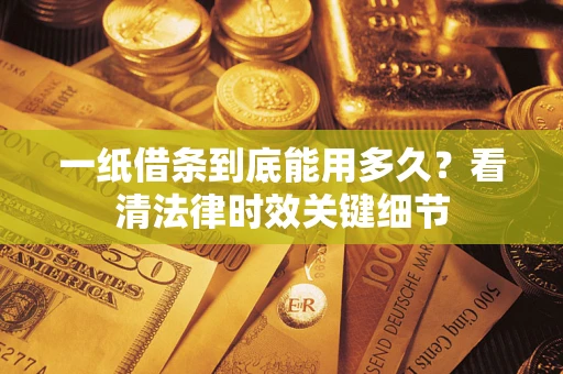 济南一纸借条到底能用多久？看清法律时效关键细节