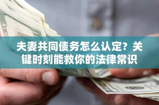 济南夫妻共同债务怎么认定？关键时刻能救你的法律常识